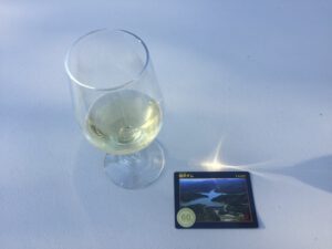 三笠ワインと桂沢ダムカード 三笠市